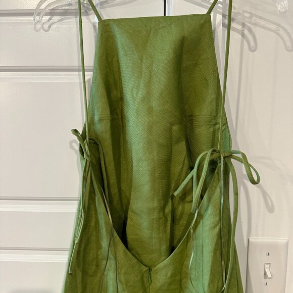 Reformation Green Backless Dress - Picture 5 of 10